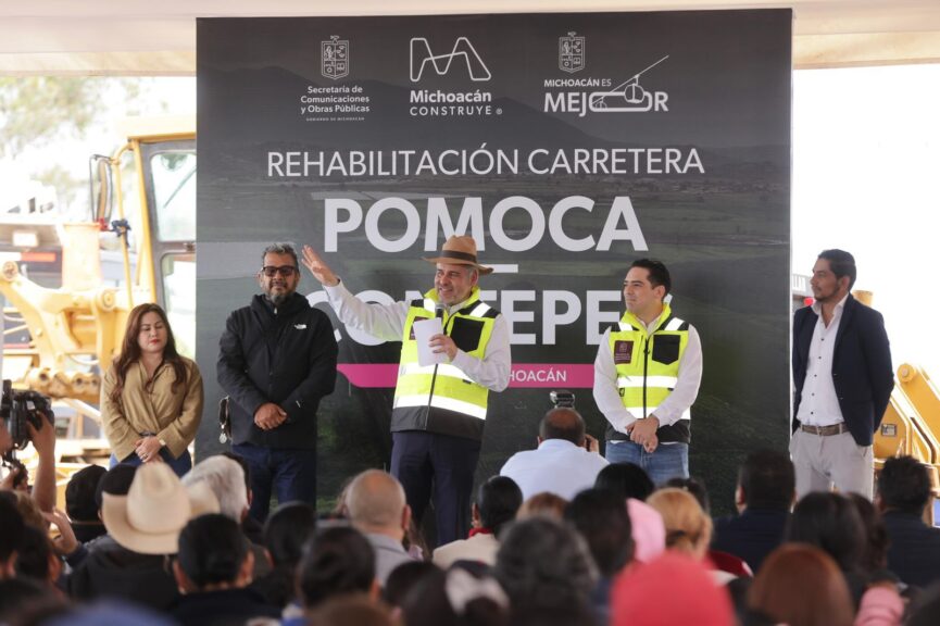 Rehabilitación de carretera que conecta a Contepec y Maravatío