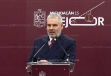 “Gobierno de Grecia Quiroz opera con menos del 20% de la fuerza policial que requiere Uruapan”: Bedolla