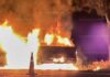Se incendia vehículo por aparente falla mecánica en la autopista México – Guadalajara