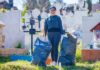 Dayana Pérez Mendoza encabeza jornada de limpieza en el panteón de Santa Clara del Cobre rumbo a la Noche de Ánimas
