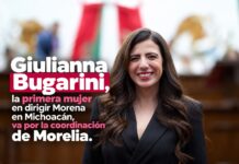 Giulianna Bugarini, la primera mujer en dirigir Morena en Michoacán, busca coordinar Morelia