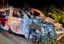 Los dos cadáveres calcinados en la Localidad de OPOPEO (Auto – Gobierno) estaban dentro de un vehículo