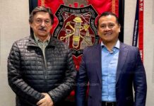 Carlos Torres Piña se reúne con Napoleón Gómez Urrutia para fortalecer el papel del sindicalismo en la transformación de Michoacán